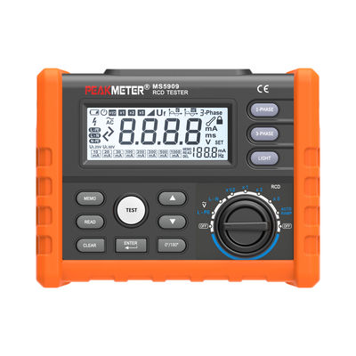 Professionele lekschakelaar met AUTO RAMP-test en foutspanningsdetectie
