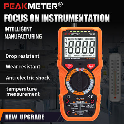 PM18C Hoogwaardige digitale multimeter met AC/DC-spanning, elektrische tester voor stroommeting