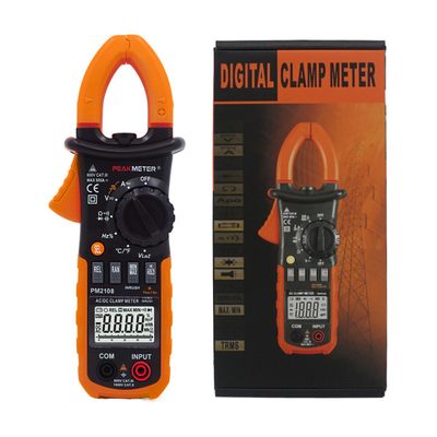 AC/DC Digitale CLampmeter Met Ammeter, Voltmeter, Dubbele Schimmel, Diode Test, Ohmmeter Meting
