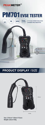 PM701 EVSE Tester Hoogwaardige diagnostische machine voor auto's EVSE-adapter voor alle standaard wisselstroomoplaadstations met PE-pre-test