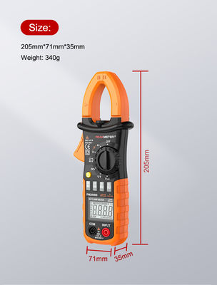 AC digitale CLamp meter met automatische en handmatige bereik, Ammeter, Voltmeter, Ohmmeter en achterlicht stroommeting