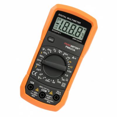 Gebruikersvriendelijke digitale klemmeter Multimeter met 3 1/2 cijfers LCD-display Meting van weerstand 200Ω-2MΩ