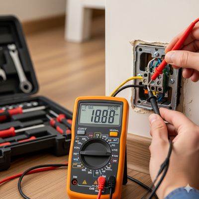 Digitale multimeter met hoge precisie voor het meten van weerstand 200Ω-2MΩ en wisselspanningsbereik 200V/600V